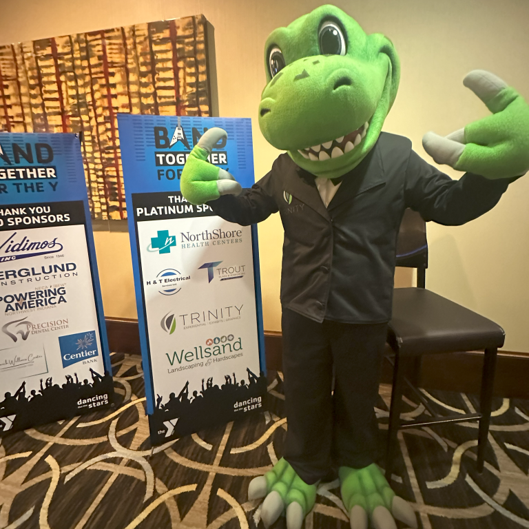 DIsplay Dino BAND Banner Stand